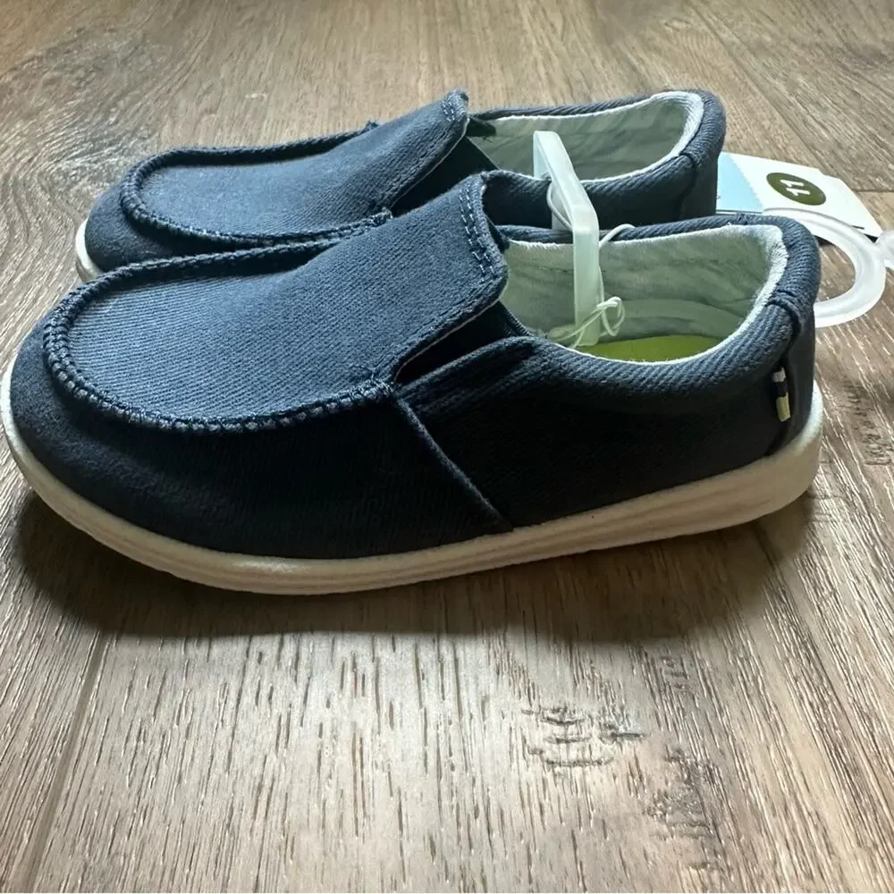 NEW!! Cat & Jack Kids Navy‎ Slip-On Shoes, Size 11